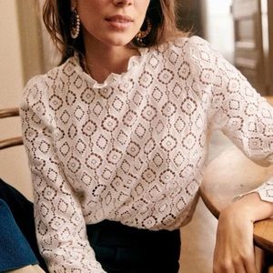 Sézane Eglantine blouse size 40 (US 8)